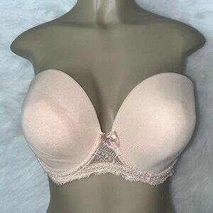 SIMONE PERELE EDEN ZEN PLUNGE STRAPLESS BRA SZ (US) 44D